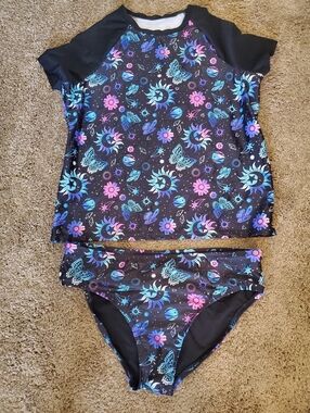 Sugar & Jade The Children's Place Celestial Rash Guard Bikini Set